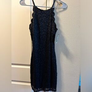 Black lace dress